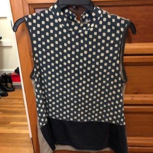 Zara mock turtleneck sleevless top